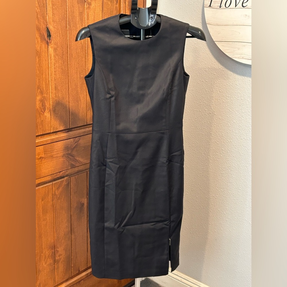 Black Dress (NWT) from Strenese (Size 4) zipper slit